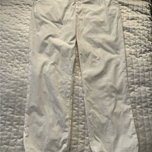 Jil Sander White Chino Straight Leg Pants Women’s 38 Cropped Ankle